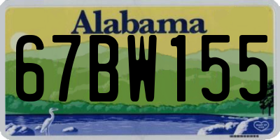 AL license plate 67BW155