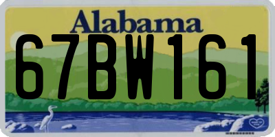 AL license plate 67BW161