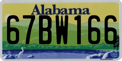 AL license plate 67BW166