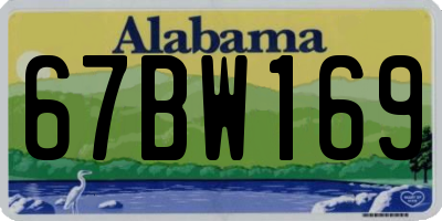 AL license plate 67BW169