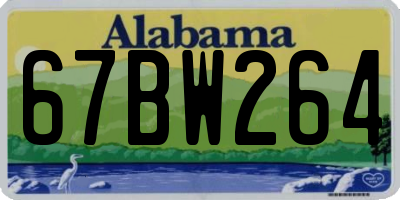 AL license plate 67BW264