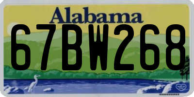 AL license plate 67BW268