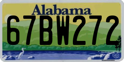 AL license plate 67BW272