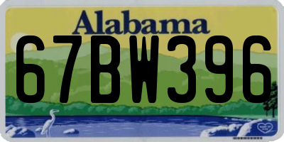 AL license plate 67BW396