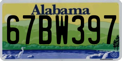 AL license plate 67BW397