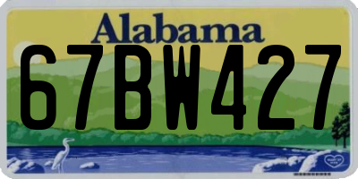 AL license plate 67BW427
