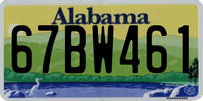 AL license plate 67BW461