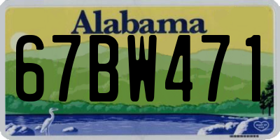 AL license plate 67BW471