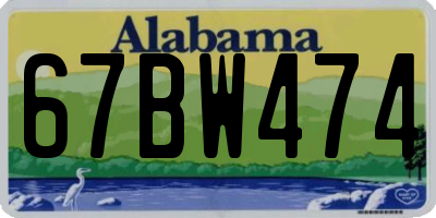 AL license plate 67BW474