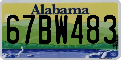 AL license plate 67BW483