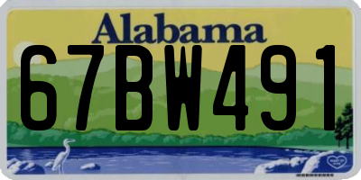 AL license plate 67BW491