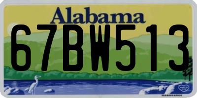 AL license plate 67BW513