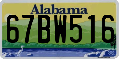 AL license plate 67BW516