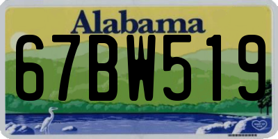 AL license plate 67BW519