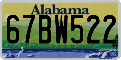 AL license plate 67BW522