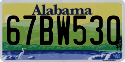 AL license plate 67BW530