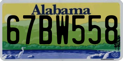 AL license plate 67BW558