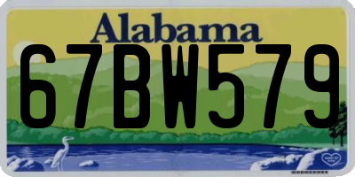AL license plate 67BW579