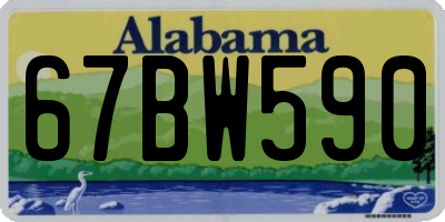 AL license plate 67BW590