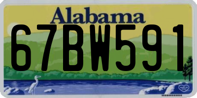 AL license plate 67BW591