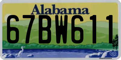 AL license plate 67BW611