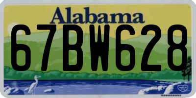 AL license plate 67BW628