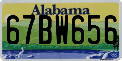 AL license plate 67BW656