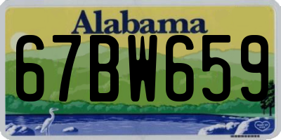 AL license plate 67BW659