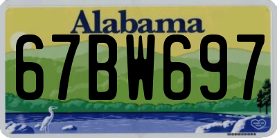 AL license plate 67BW697