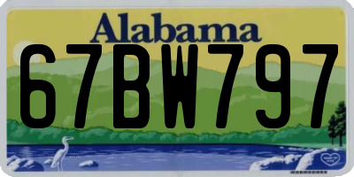 AL license plate 67BW797