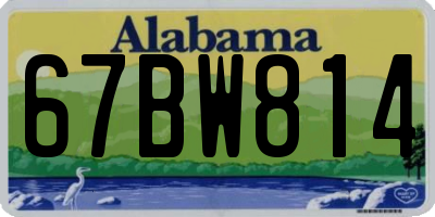 AL license plate 67BW814