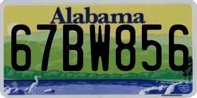 AL license plate 67BW856
