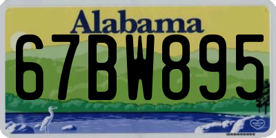 AL license plate 67BW895