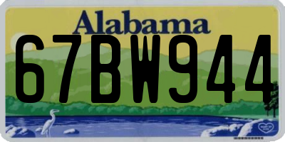 AL license plate 67BW944