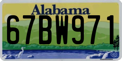 AL license plate 67BW971