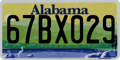 AL license plate 67BX029