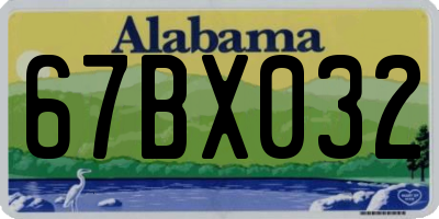 AL license plate 67BX032