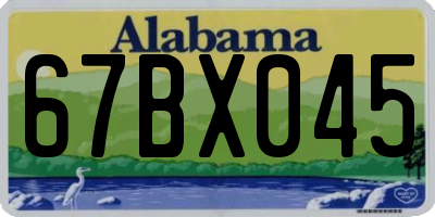 AL license plate 67BX045