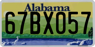 AL license plate 67BX057