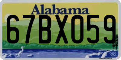 AL license plate 67BX059