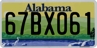 AL license plate 67BX061
