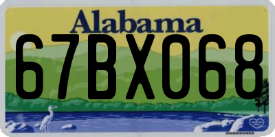 AL license plate 67BX068