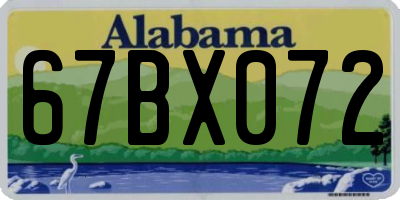 AL license plate 67BX072