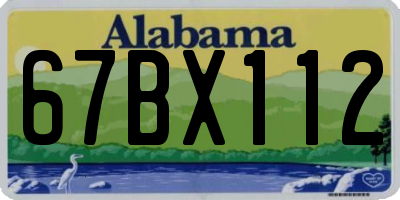 AL license plate 67BX112