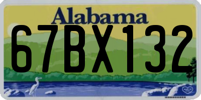 AL license plate 67BX132