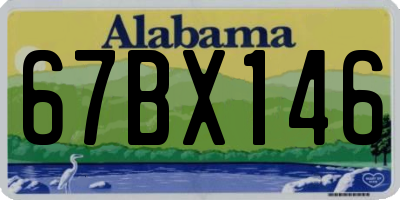 AL license plate 67BX146