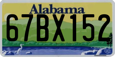 AL license plate 67BX152