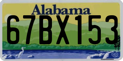 AL license plate 67BX153