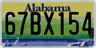 AL license plate 67BX154