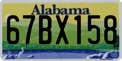 AL license plate 67BX158